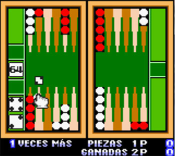 Pantallazo del juego online Backgammon (GB COLOR)