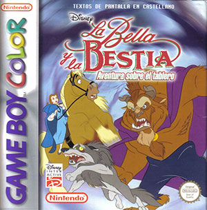 Carátula del juego Disney La Bella y la Bestia Aventura sobre el tablero (GB COLOR)