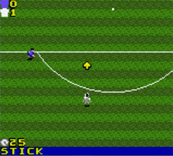 Pantallazo del juego online David Beckham Soccer (GB COLOR)