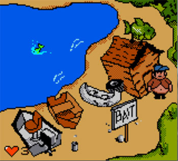 Pantallazo del juego online Billy Bob's Huntin' 'n' Fishin' (GB COLOR)