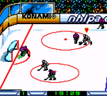 Pantallazo del juego online NHL Blades of Steel (GBC)