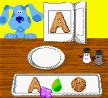 Pantallazo del juego online Blue's Clues Blue's Alphabet Book (GBC)
