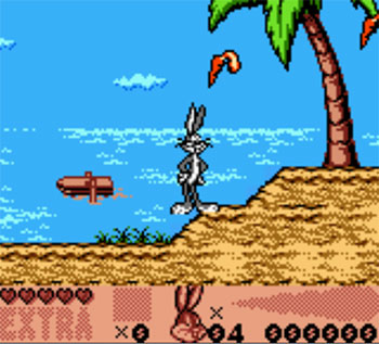 Pantallazo del juego online Bugs Bunny and Lola Bunny Operation Carrots Path (GB COLOR)