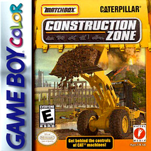 Carátula del juego Matchbox Caterpillar Construction Zone (GB COLOR)