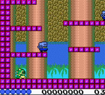 Pantallazo del juego online Classic Bubble Bobble (GBC)