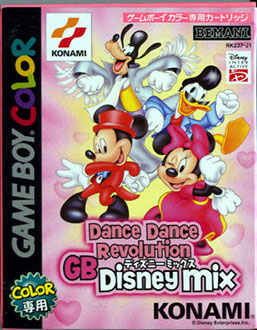 Carátula del juego Dance Dance Revolution GB Disney Mix (GBC)