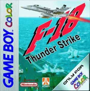 Carátula del juego F-18 Thunder Strike (GBC)
