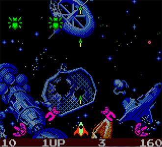 Pantallazo del juego online Galaga Destination Earth (GBC)