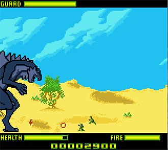 Pantallazo del juego online Godzilla The Series - Monster Wars (GBC)