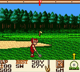 Pantallazo del juego online Golf Daisuki - Let's Play Golf (GBC)