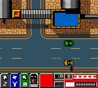 Pantallazo del juego online Grand Theft Auto 2 (GBC)