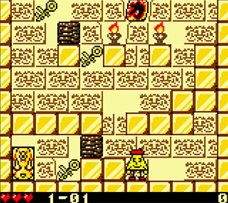 Pantallazo del juego online Karamuchou wa Oosawagi! Okawari! (GBC)