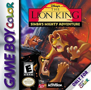 Carátula del juego Disney's The Lion King Simba's Mighty Adventure (GBC)