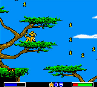 Pantallazo del juego online Disney's The Lion King Simba's Mighty Adventure (GBC)