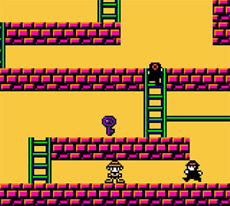 Pantallazo del juego online Lode Runner Domdom Dan no Yabou! (GBC)