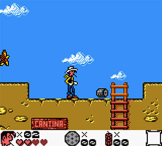 Pantallazo del juego online Lucky Luke (GBC)