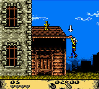 Pantallazo del juego online Lucky Luke Desperado Train (GBC)