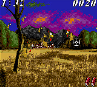 Pantallazo del juego online Moorhuhn 2 Die Jagd Geht Weiter (GBC)