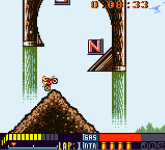 Pantallazo del juego online Motocross Maniacs 2 (GBC)