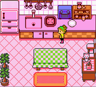 Pantallazo del juego online Nakayoshi Cooking Series 1 Oishii Cake Okusan (GBC)