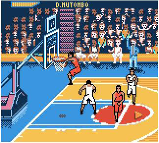 Pantallazo del juego online NBA Hoopz (GBC)