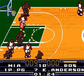 Pantallazo del juego online NBA In the Zone 2000 (GBC)