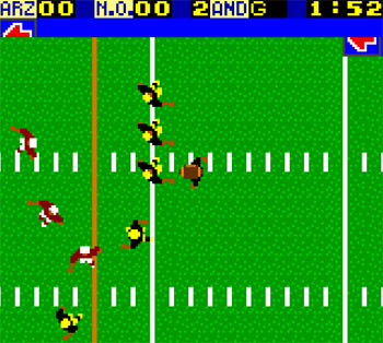 Pantallazo del juego online NFL Blitz 2000 (GBC)