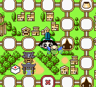 Pantallazo del juego online Ojarumaru Tsukiyo ga Ike no Takaramono (GBC)