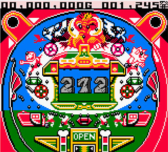 Pantallazo del juego online Pachinko CR Mouretsu Genjin T (GBC)