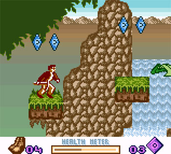 Pantallazo del juego online Pitfall Beyond the Jungle (GBC)