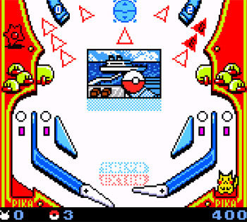 Pantallazo del juego online Pokemon Pinball (GBC)