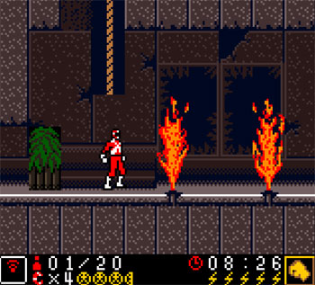 Pantallazo del juego online Power Rangers Lightspeed Rescue (GBC)