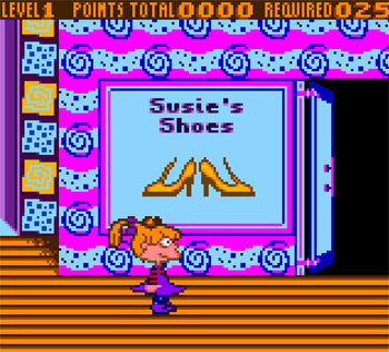 Pantallazo del juego online Rugrats Totally Angelica (GBC)