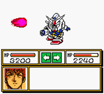 Pantallazo del juego online Super Robot Taisen Link Battler (GBC)