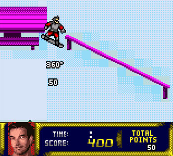 Pantallazo del juego online Shaun Palmer's Pro Snowboarder (GBC)