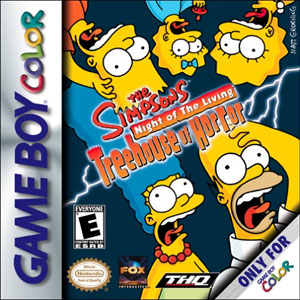 Carátula del juego The Simpsons Night of the Living Treehouse of Horror (GBC)