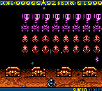 Pantallazo del juego online Space Invaders (GBC)