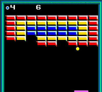 Pantallazo del juego online Super Breakout (GBC)