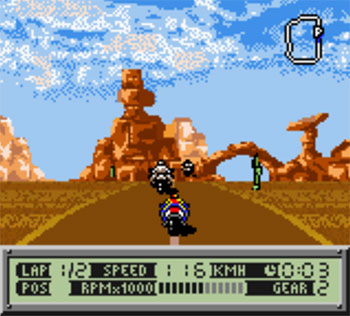 Pantallazo del juego online Suzuki Alstare Extreme Racing (GBC)