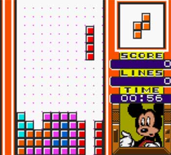 Pantallazo del juego online Tetris Adventure Susume Mickey to Nakamatachi (GBC)