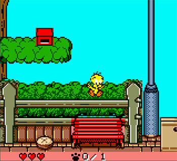 Pantallazo del juego online Tweety's Highflying Adventures (GBC)