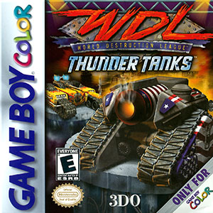 Carátula del juego World Destruction League Thunder Tanks (GBC)