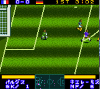 Pantallazo del juego online World Soccer GB 2000 (GBC)