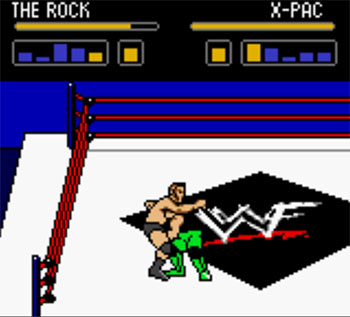 Pantallazo del juego online WWF WrestleMania 2000 (GBC)