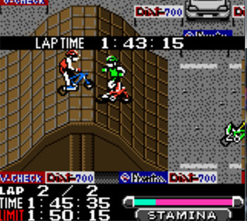 Pantallazo del juego online Xtreme Wheels (GBC)