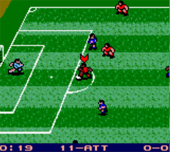 Pantallazo del juego online Zidane Football Generation (GBC)