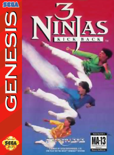 Carátula del juego 3 Ninjas Kick Back (Genesis)