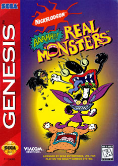 Carátula del juego AAAHH Real Monsters (Genesis)