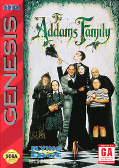 Carátula del juego The Addams Family (Genesis)