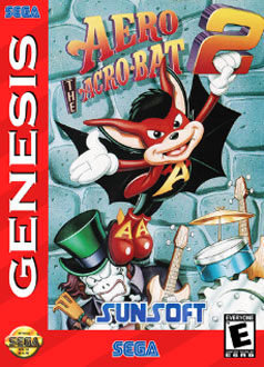 Carátula del juego Aero the Acrobat 2 (GENESIS)